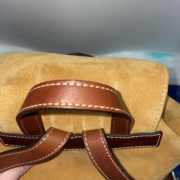 Dooney & Bourke Medium Nubuck Drawstring Backpack - Picture 3 of 16